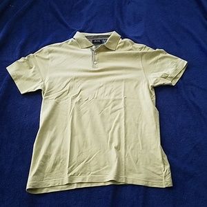 Axcess green striped polo shirt size xl